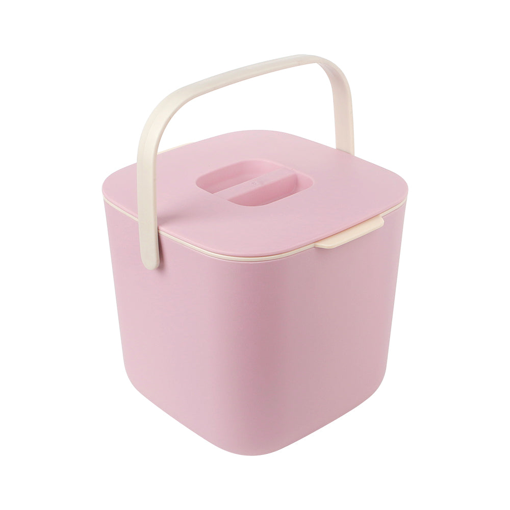 7L Portable Square Plastic Kitchen Trash Can