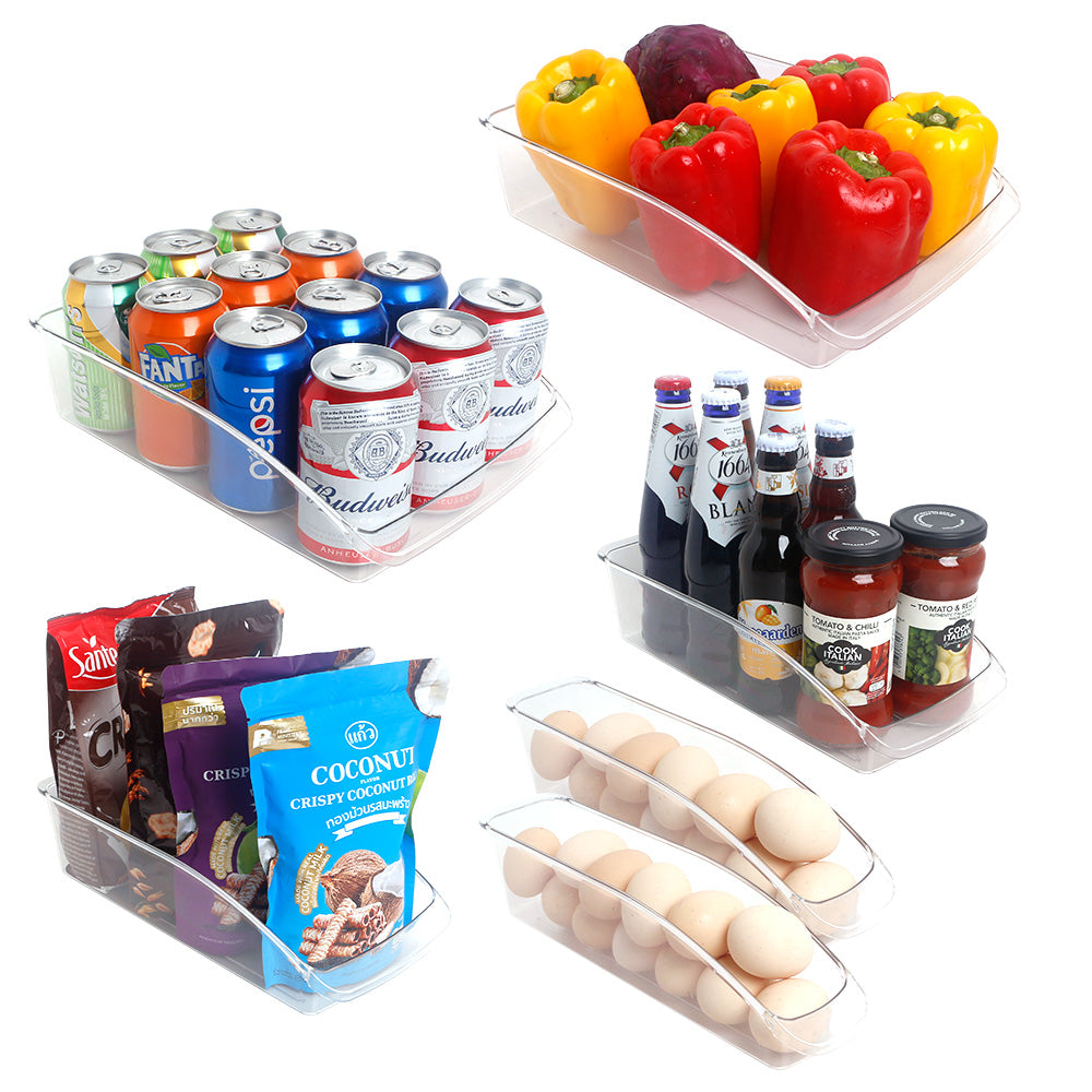 PET Food Rectangular Keep Fresh Fridge Organizer Storage Box