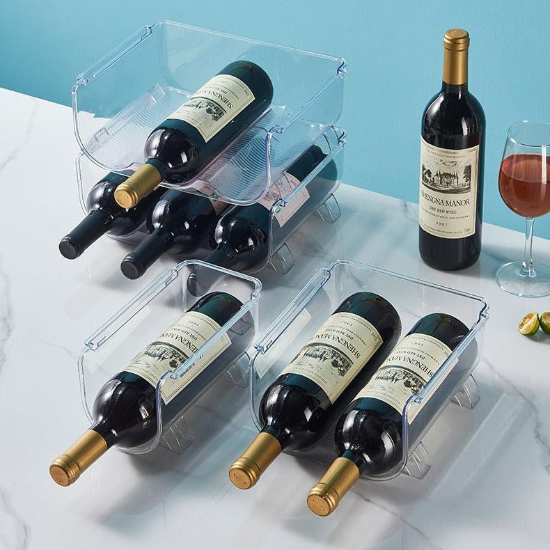 Refrigerator Wine Storage Stackable clear Refrigerator Storage Containers
