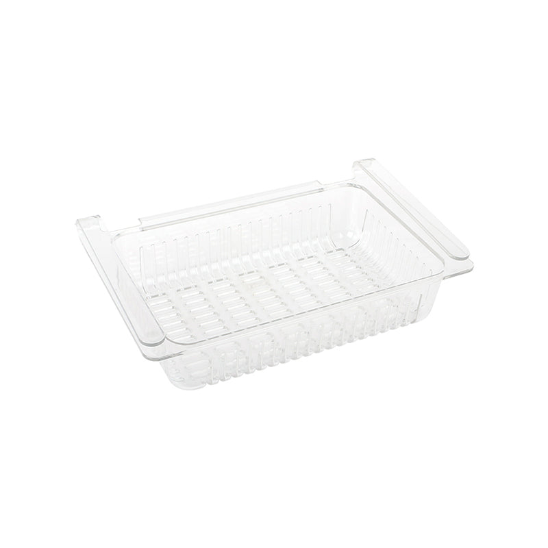 PET Plastic Rectangle Storage Boxes with Dish Drying Rack Over-the-Sink Dish Drainer for Kitchen Use