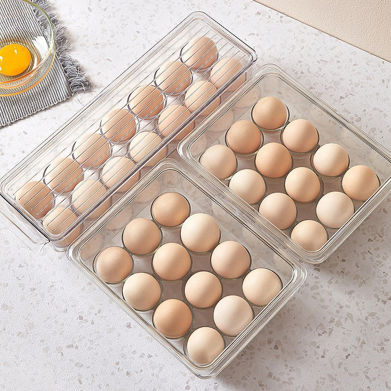 Protecting Egg Storage Container for Eggs 12 14 18 24 30 Grid Clear Eggs Holder Storage Tray