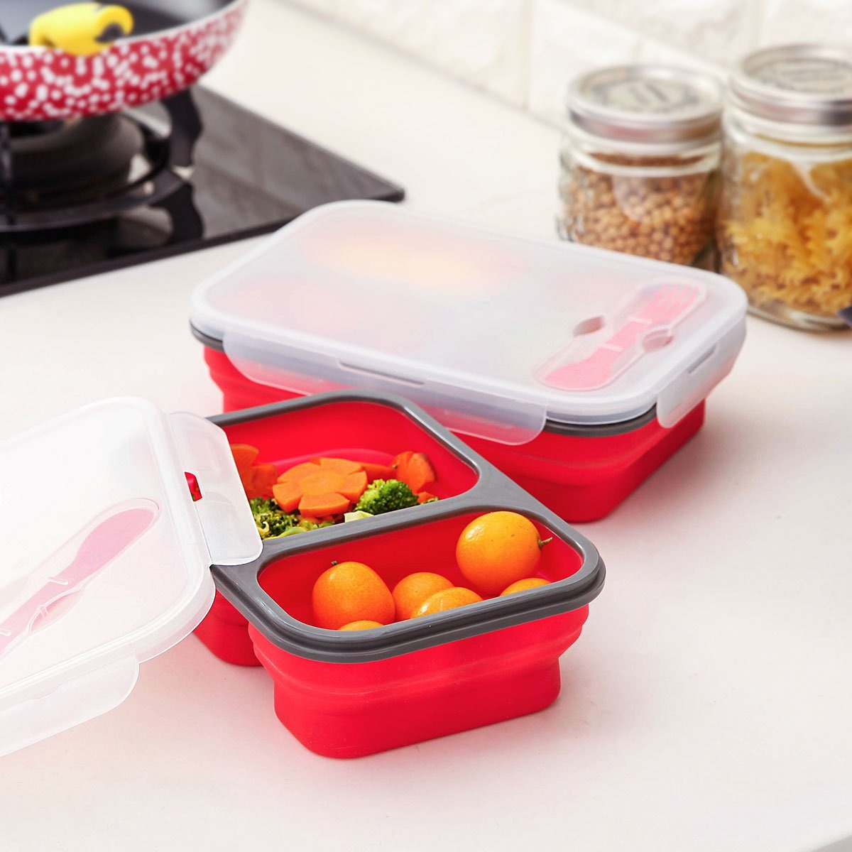 Silicone Lunch Box (1080ML)