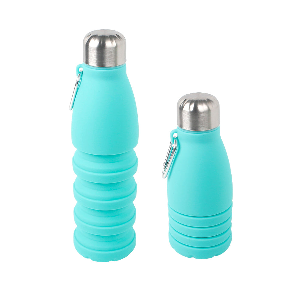 550ml PP+Alu+304SS +Silicone Water Bottle