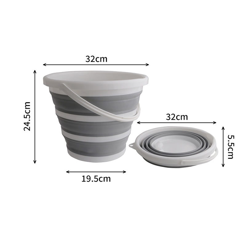 10L Round Foldable Bucket