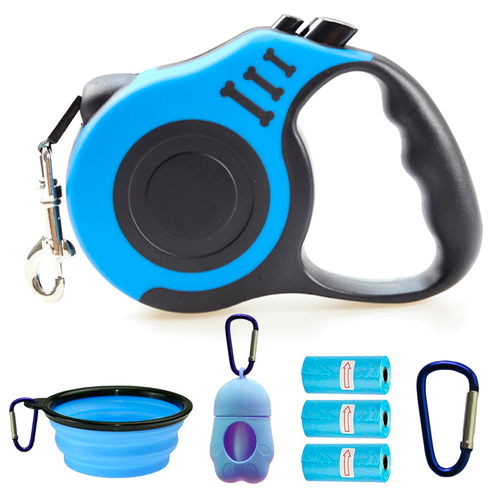 Retractable Dog Leash Blue