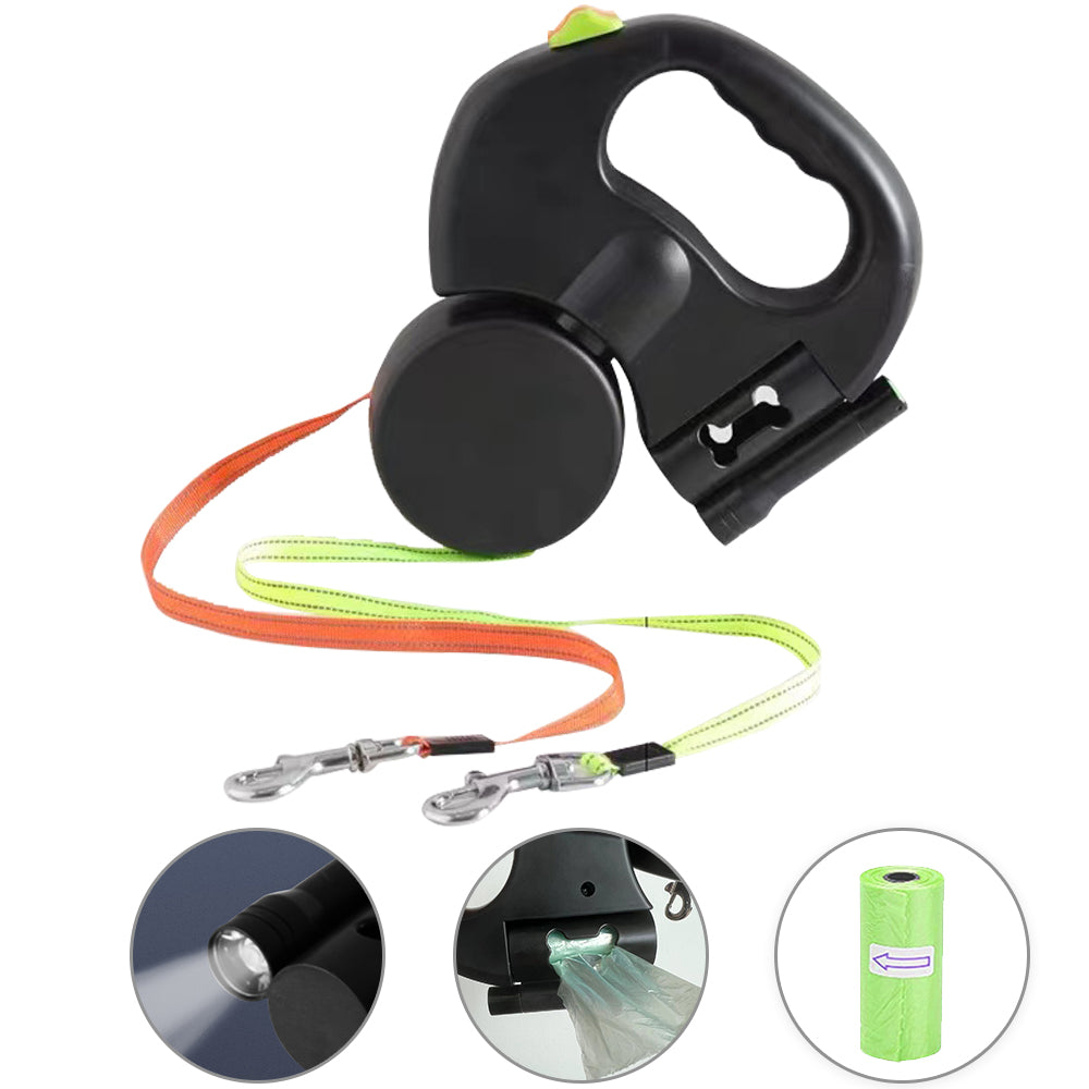 Dual Dog Retractable Leash