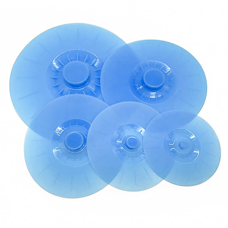 Set of 5 Silicone Suction Lids